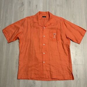 🔥BUNDLESALE L Baxis & Baxis Los Angeles 100% linen martini vacation island shirt